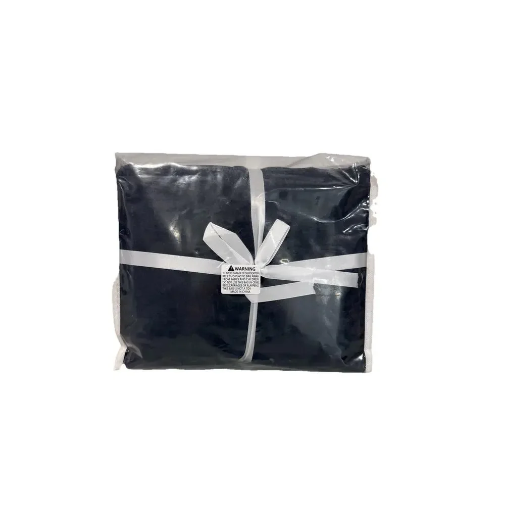 NEW Best Season Cotton Queen Size Sheet Set Black 4 Piece